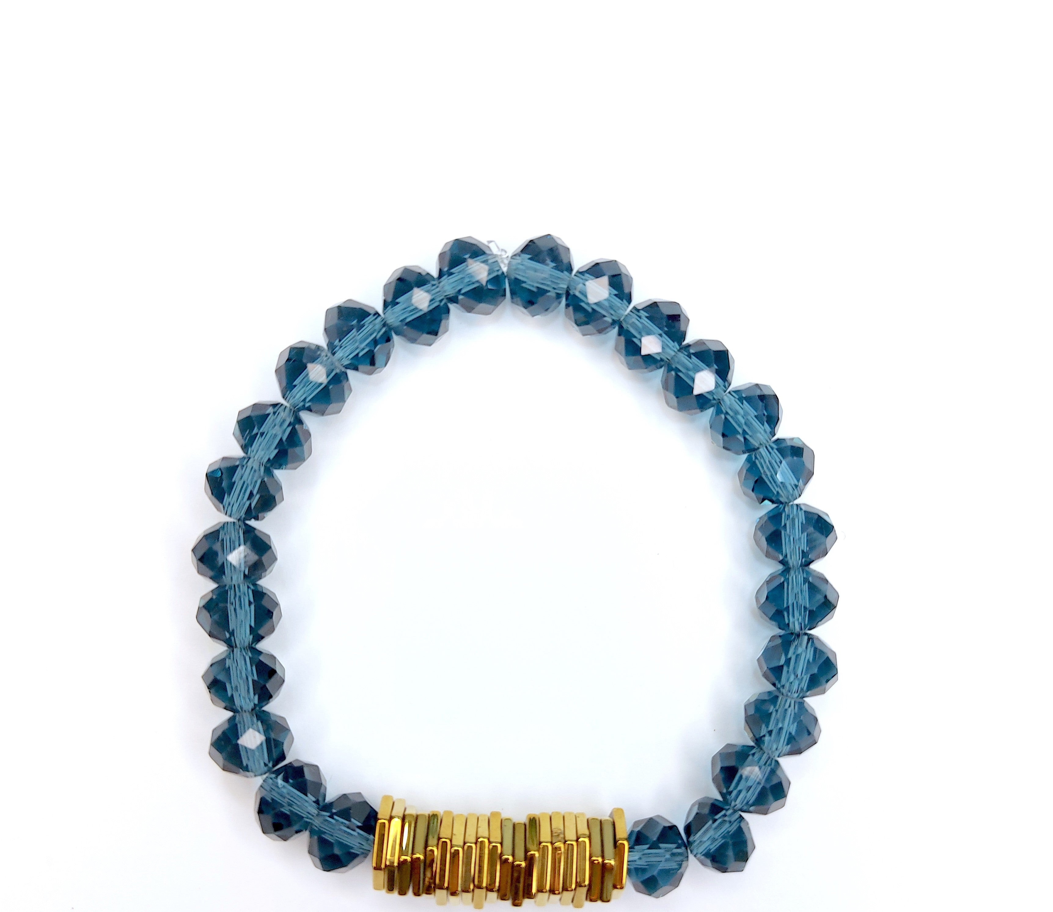 PULSEIRA ELÁSTICA CRISTAIS TRANSLÚCIDOS