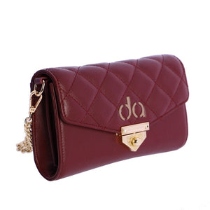 CARTEIRA E CLUTCH BORDEAUX