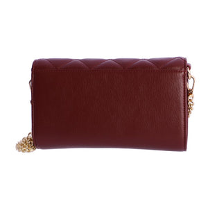 CARTEIRA E CLUTCH BORDEAUX