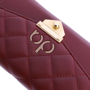 CARTEIRA E CLUTCH BORDEAUX