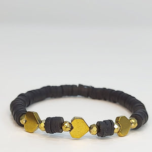 PULSEIRA ELÁSTICA COM HEMATITES